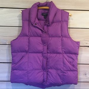 Purple Down vest